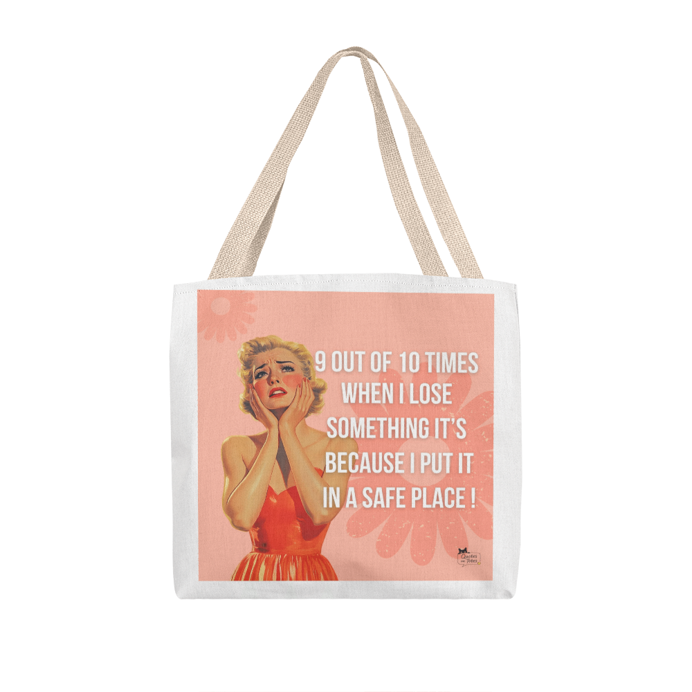 Safe Place Retro Tote Bag
