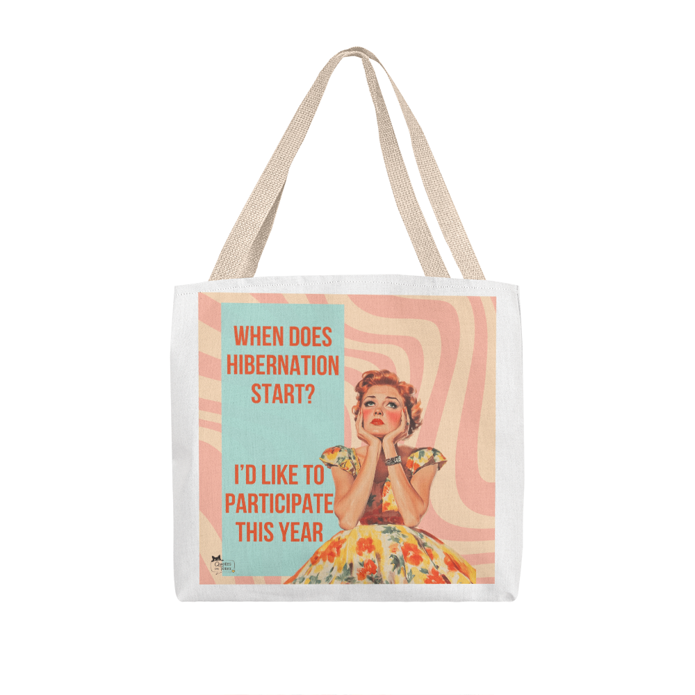 Hibernation Retro Tote Bag