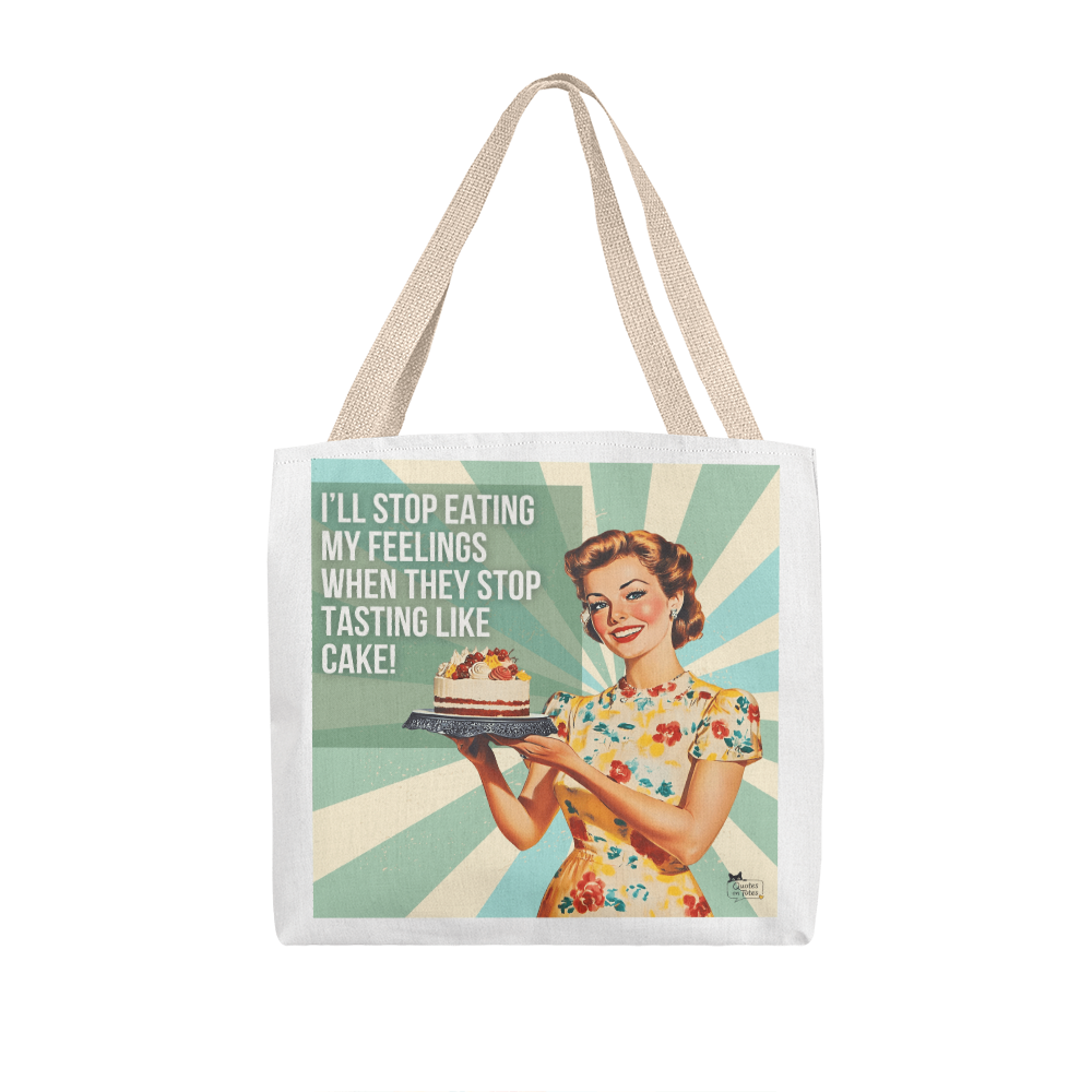 Feelings Taste Like Retro Tote Bag