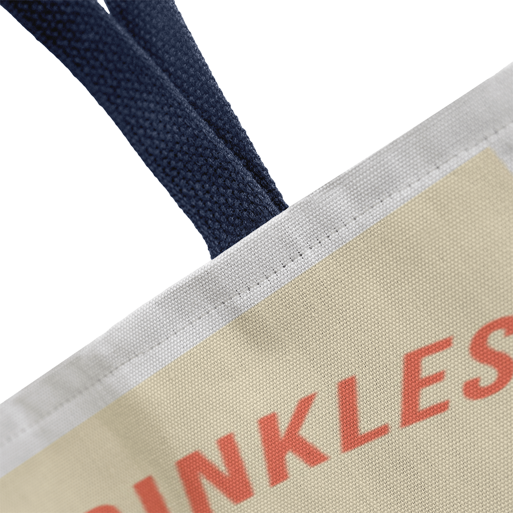 Smiling Gives You Wrinkles Retro Tote Bag
