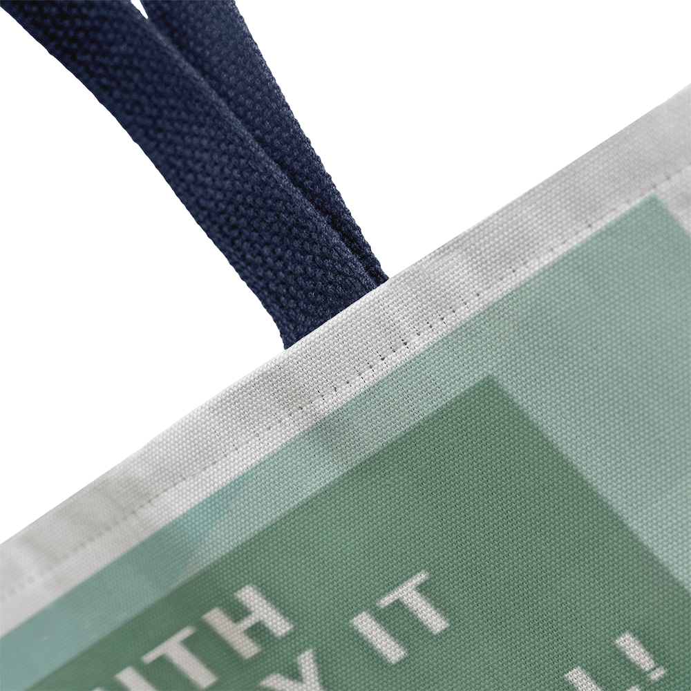 My Face Will Say It Retro Tote Bag
