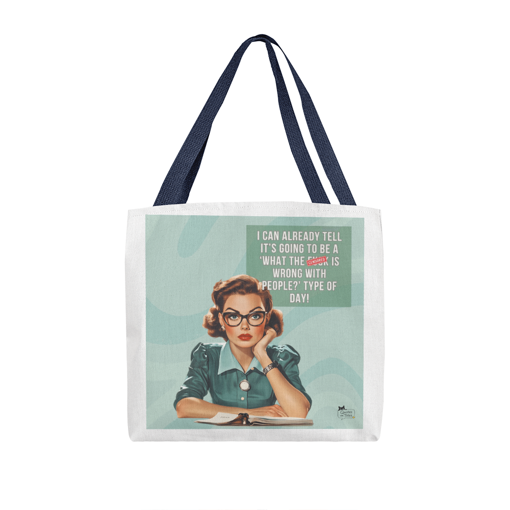 Wrong With People Retro Tote Bag