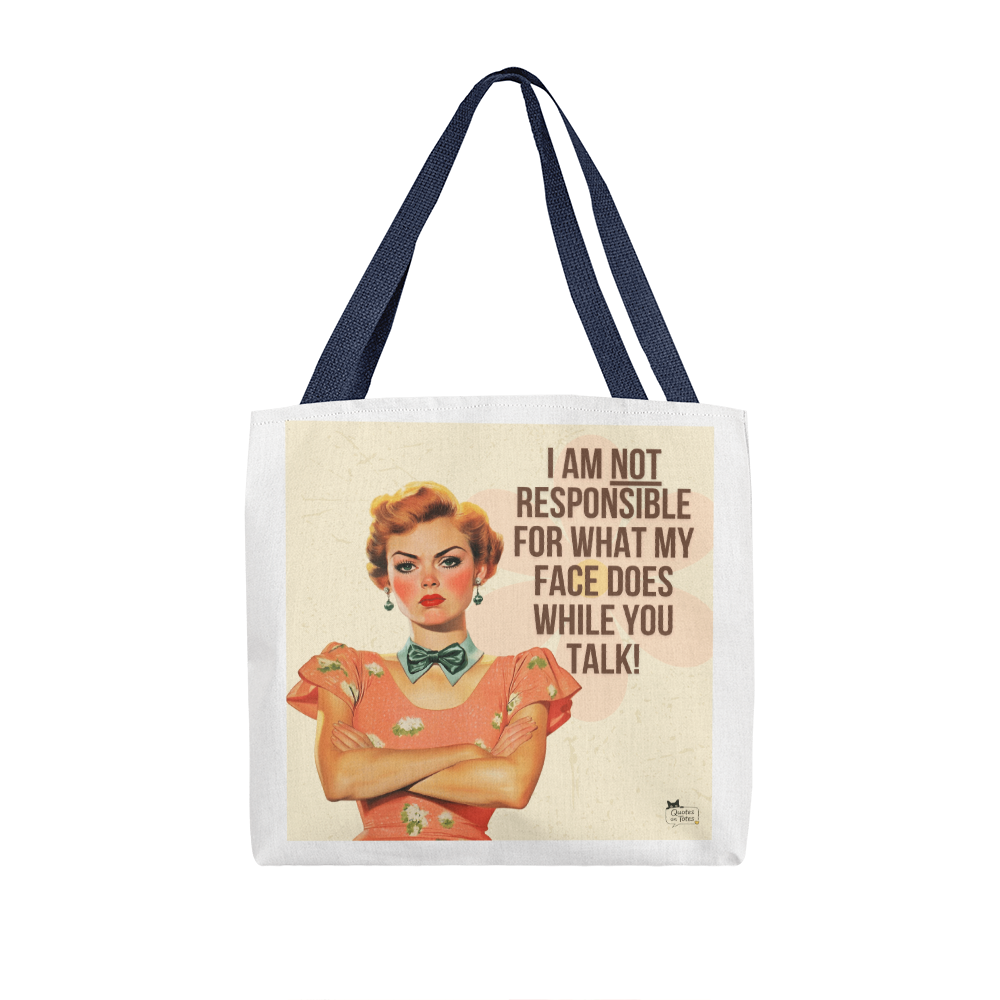 Not Responsible Retro Tote Bag