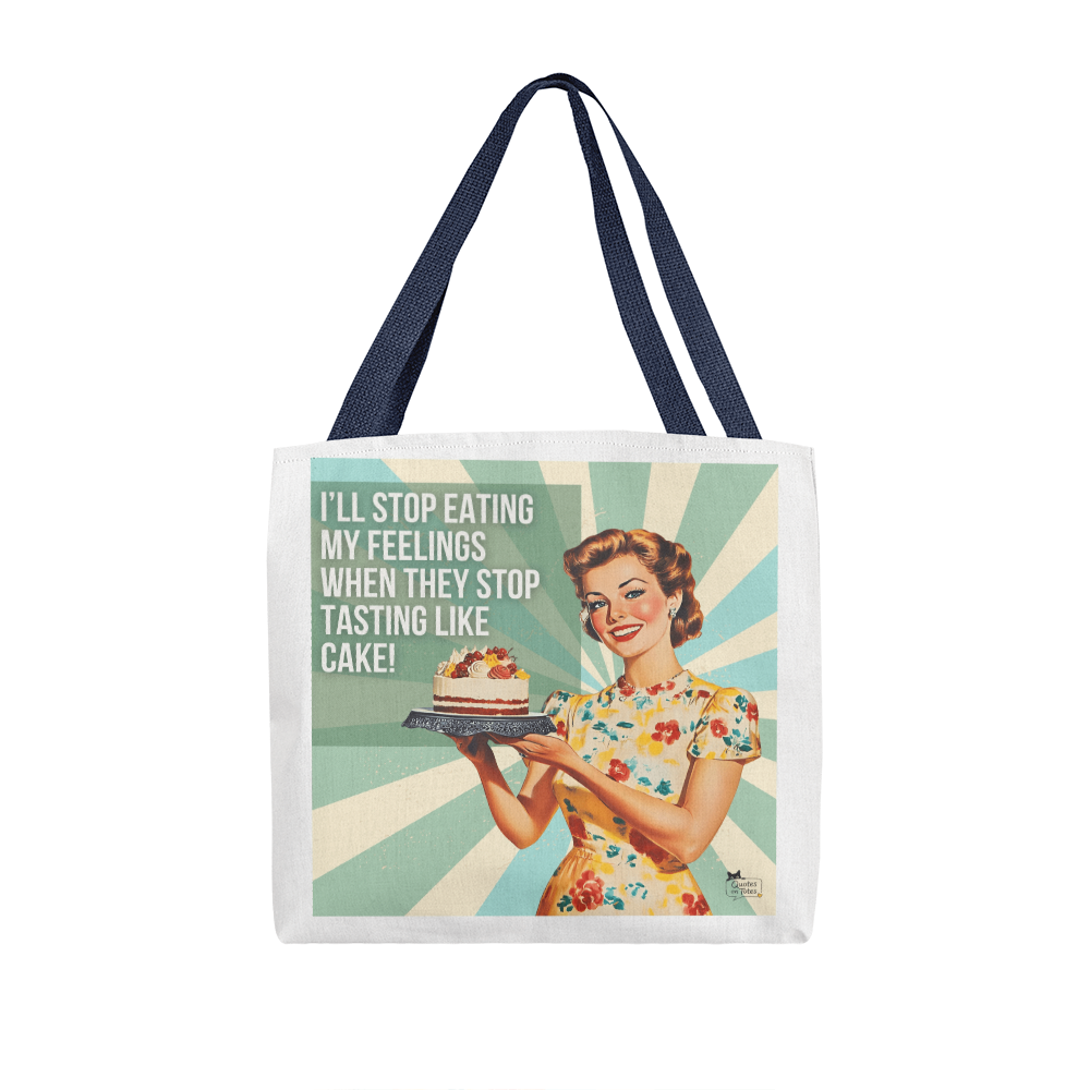 Feelings Taste Like Retro Tote Bag