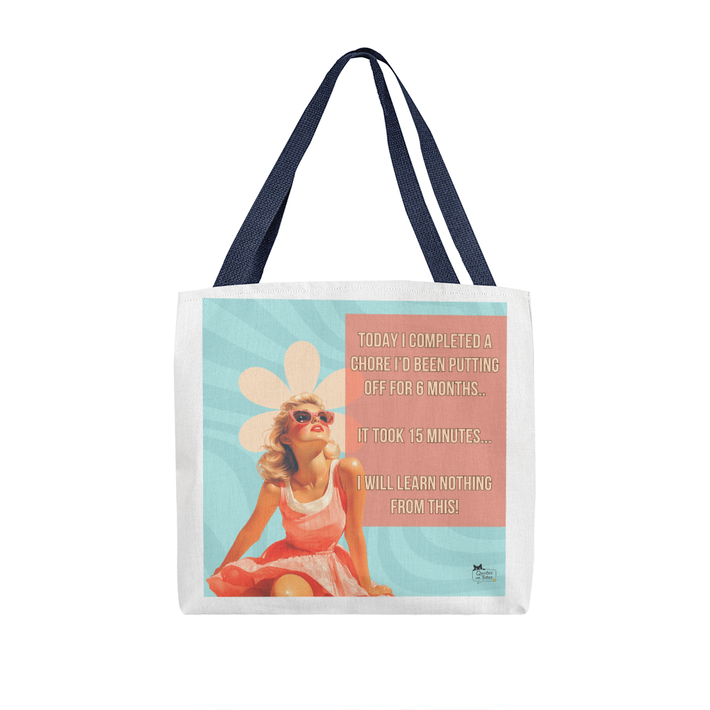 Learn Nothing Retro Tote Bag