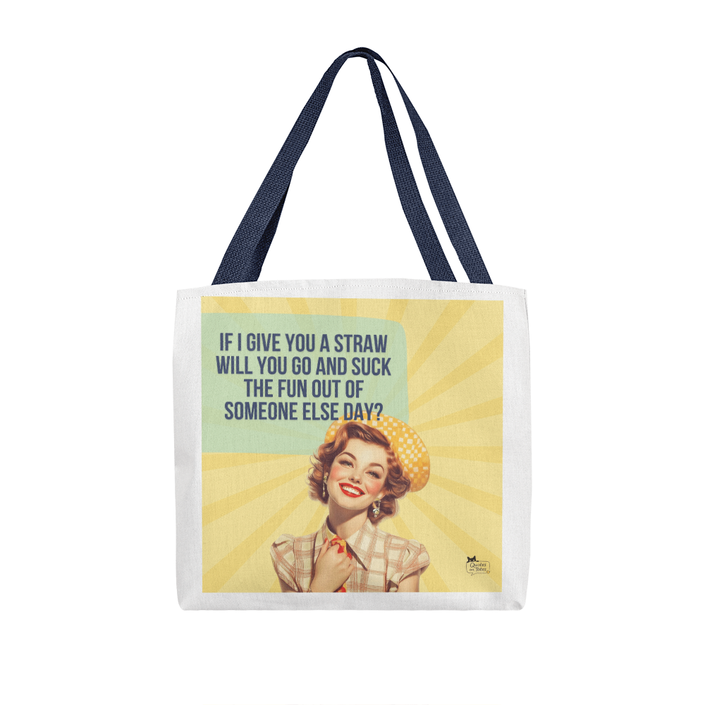 Suck The Fun Retro Tote Bag
