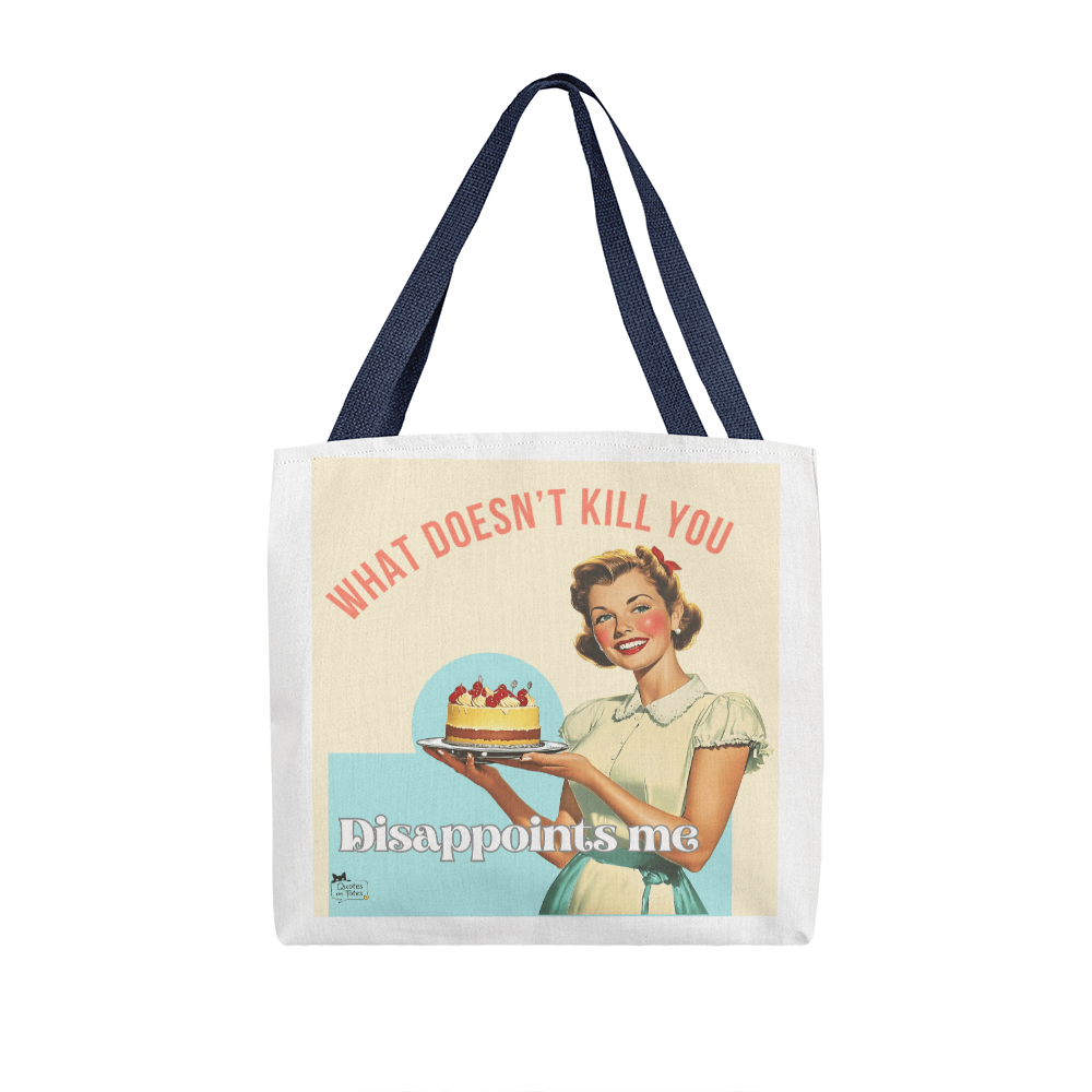 What Doesn't Kill You Retro Tote Bag