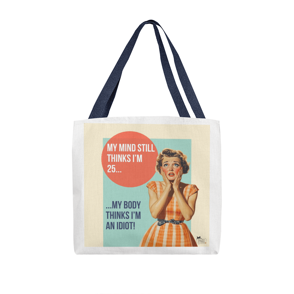 I'm an Idiot Retro Tote Bag