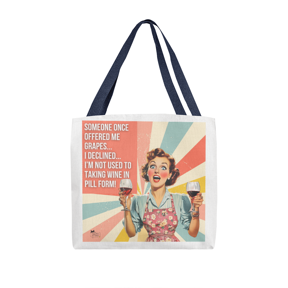 Grapes Retro Tote Bag