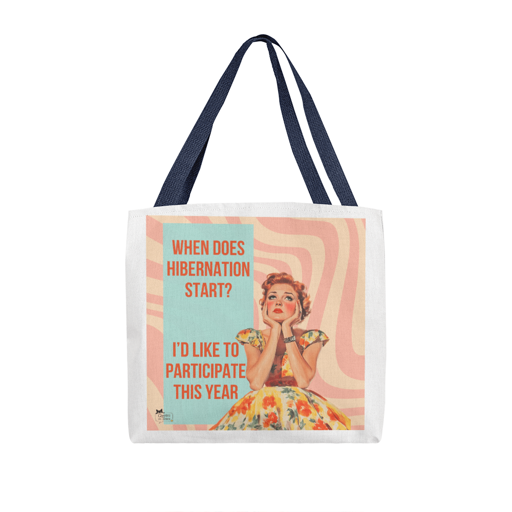 Hibernation Retro Tote Bag