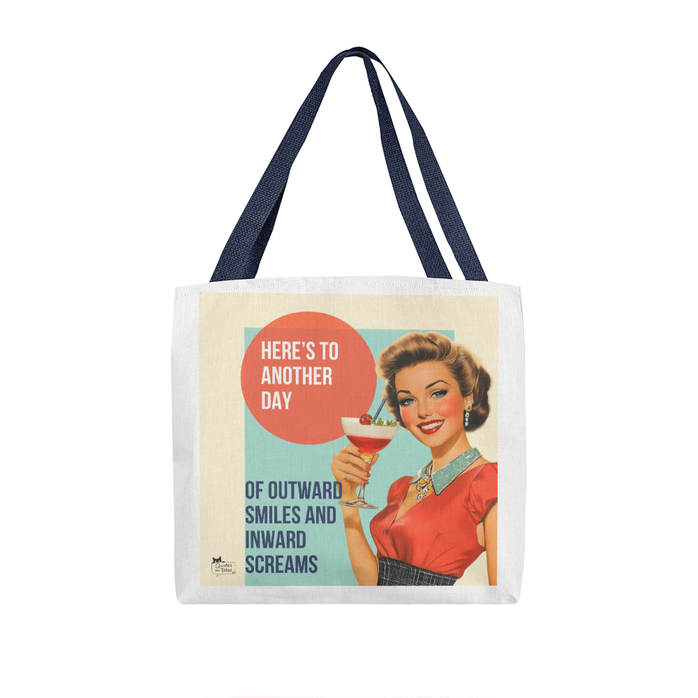Outward Smiles Retro Tote Bag
