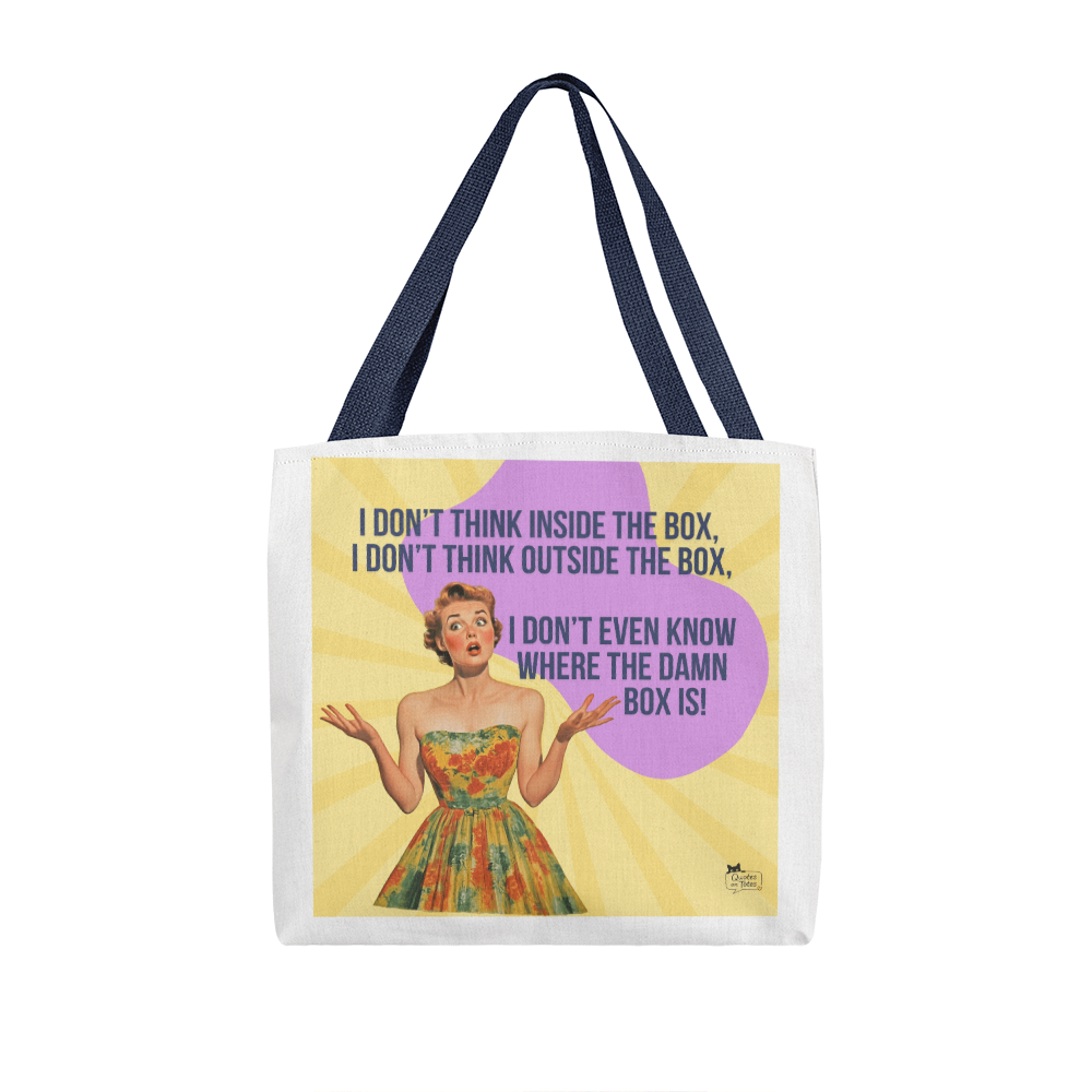 Where's The Box Retro Tote Bag