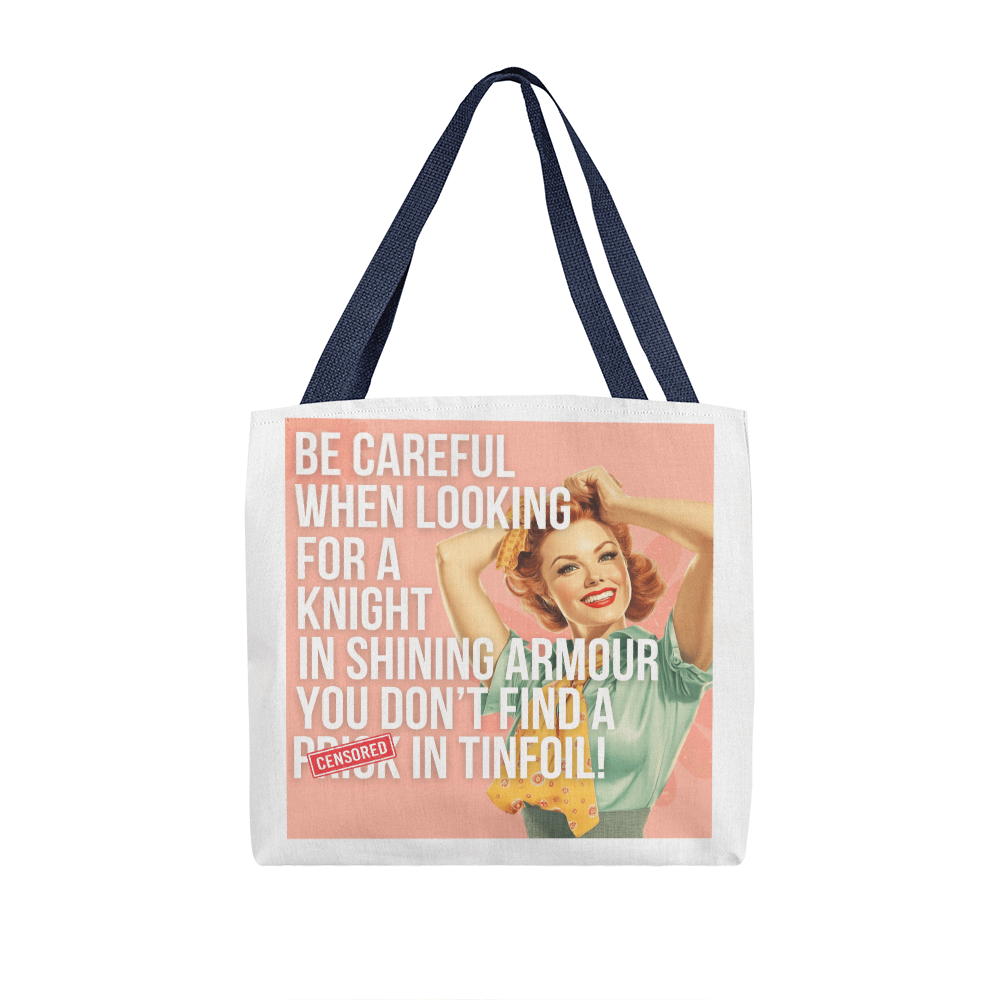 Shining Armor Retro Tote Bag