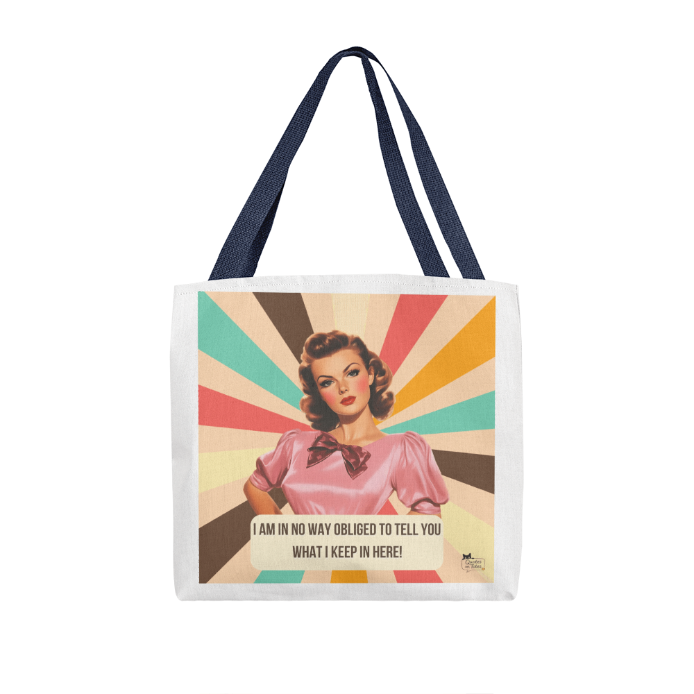 Not Obliged Retro Tote Bag