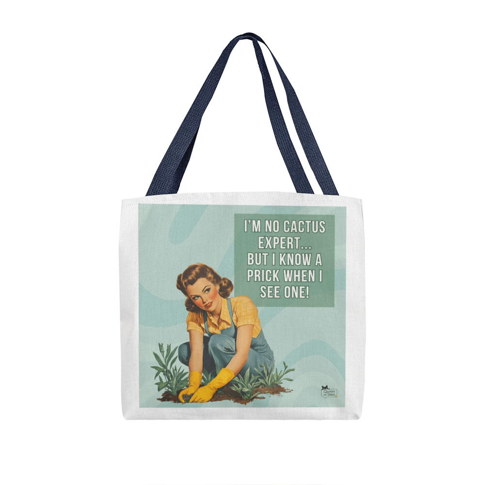 Cactus Retro Tote Bag