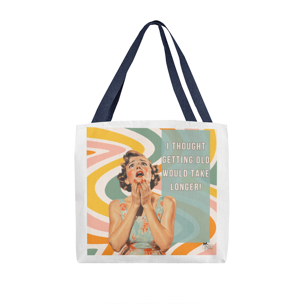 Getting Old Retro Tote Bag
