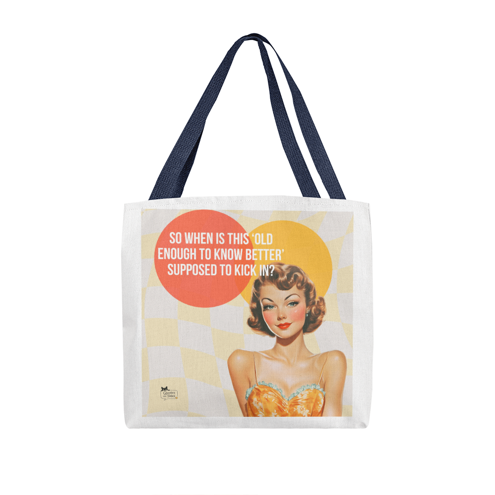 Kick In Retro Tote Bag