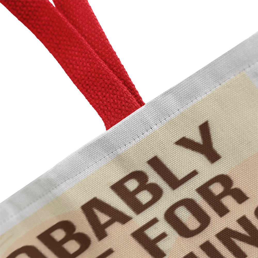 Probably Late Retro Tote Bag
