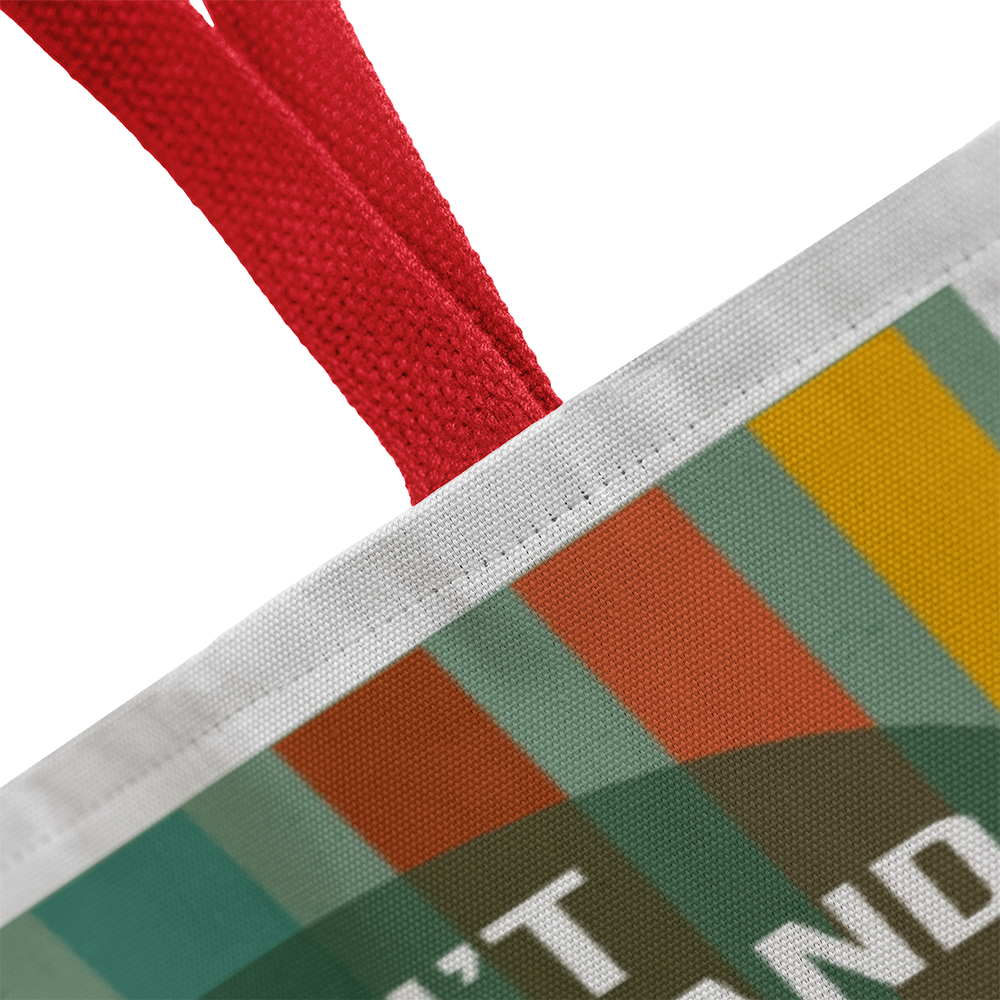 I Don't Care Retro Tote Bag
