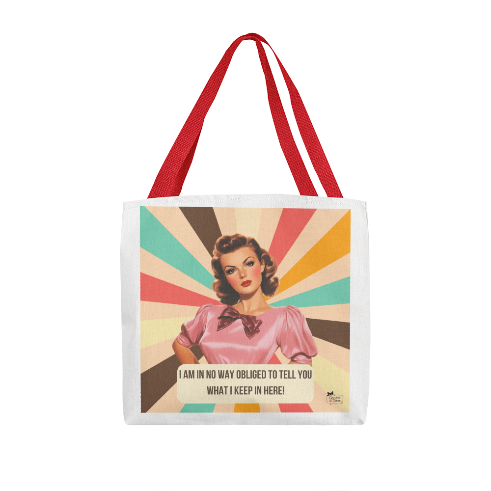 Not Obliged Retro Tote Bag