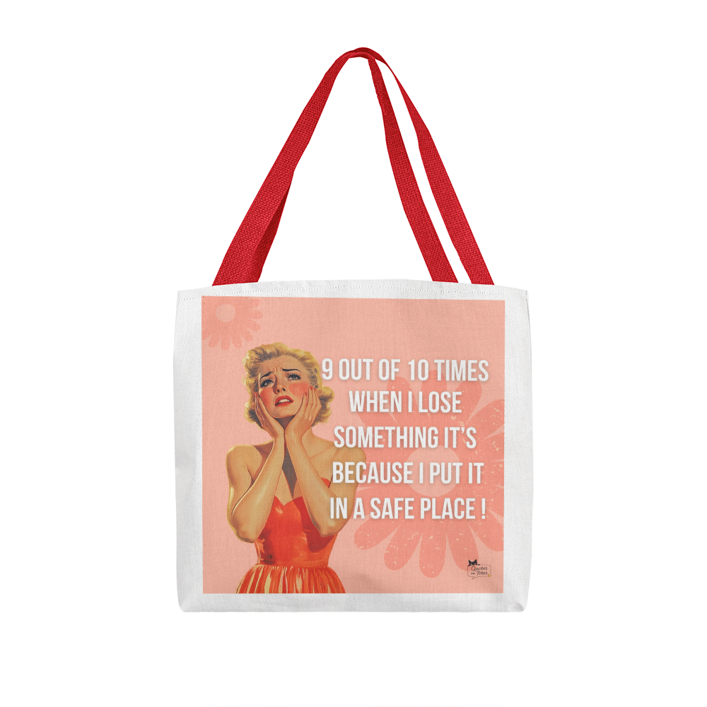 Safe Place Retro Tote Bag