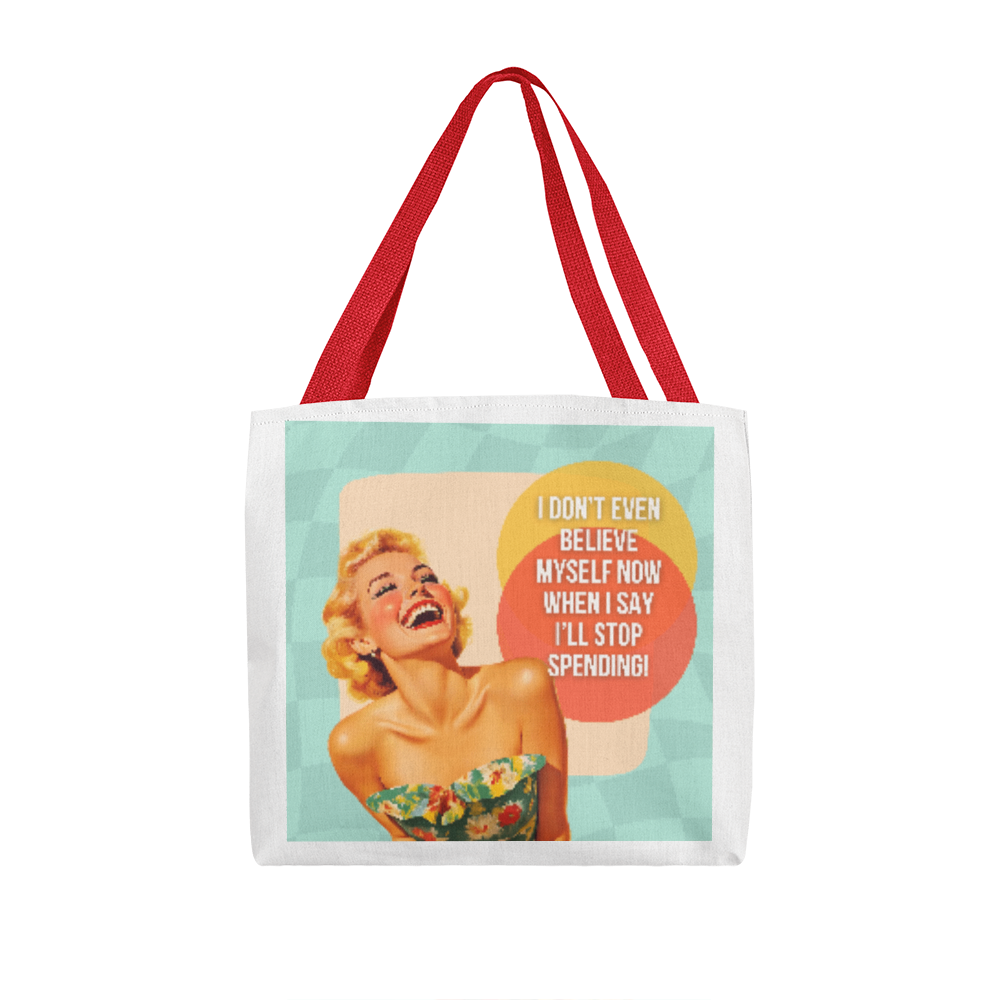 Believe Myself Retro Tote bag