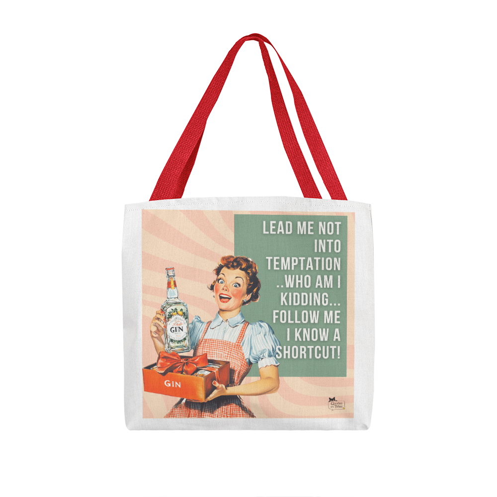 Temptation Retro Tote Bag