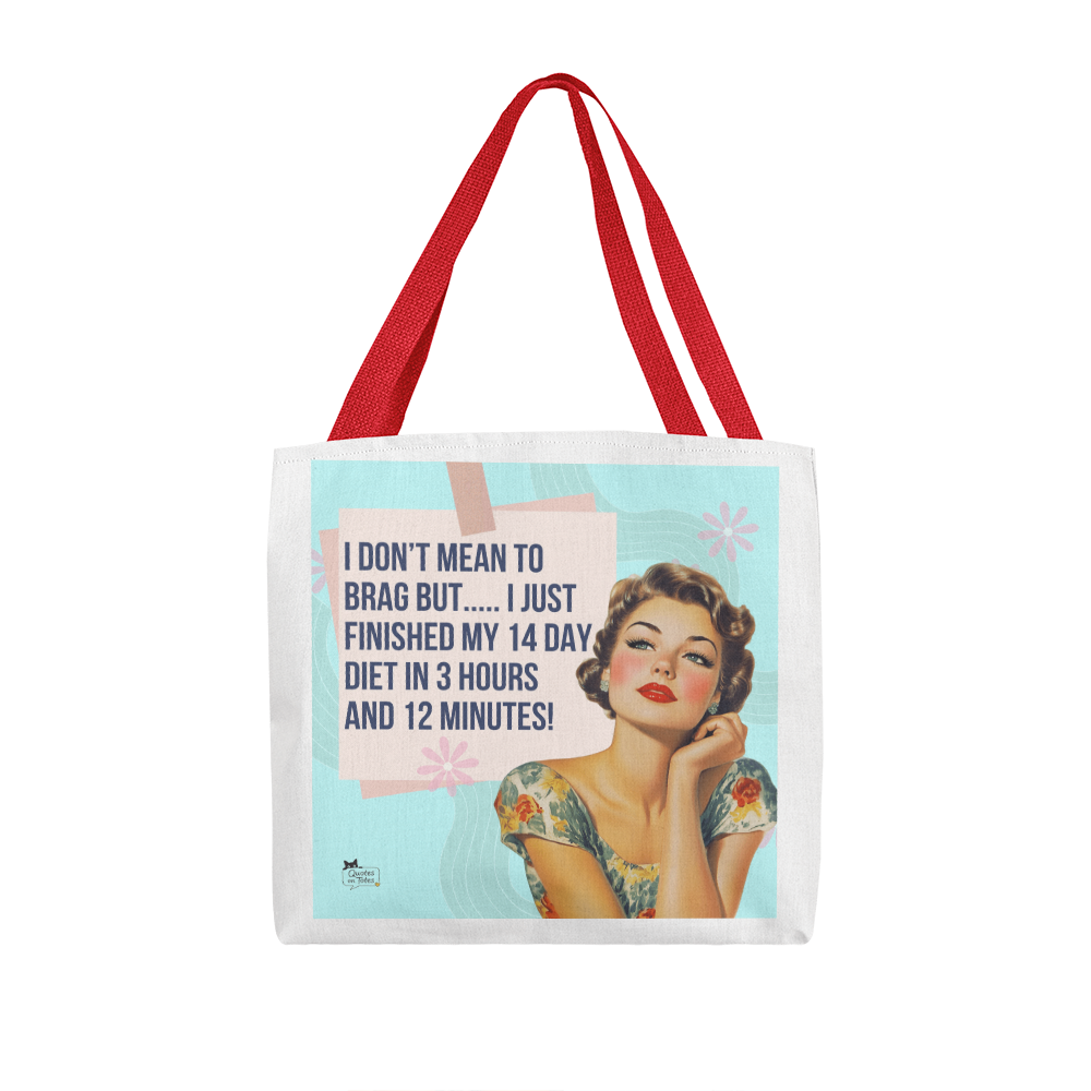 14 Day Diet Retro Tote Bag