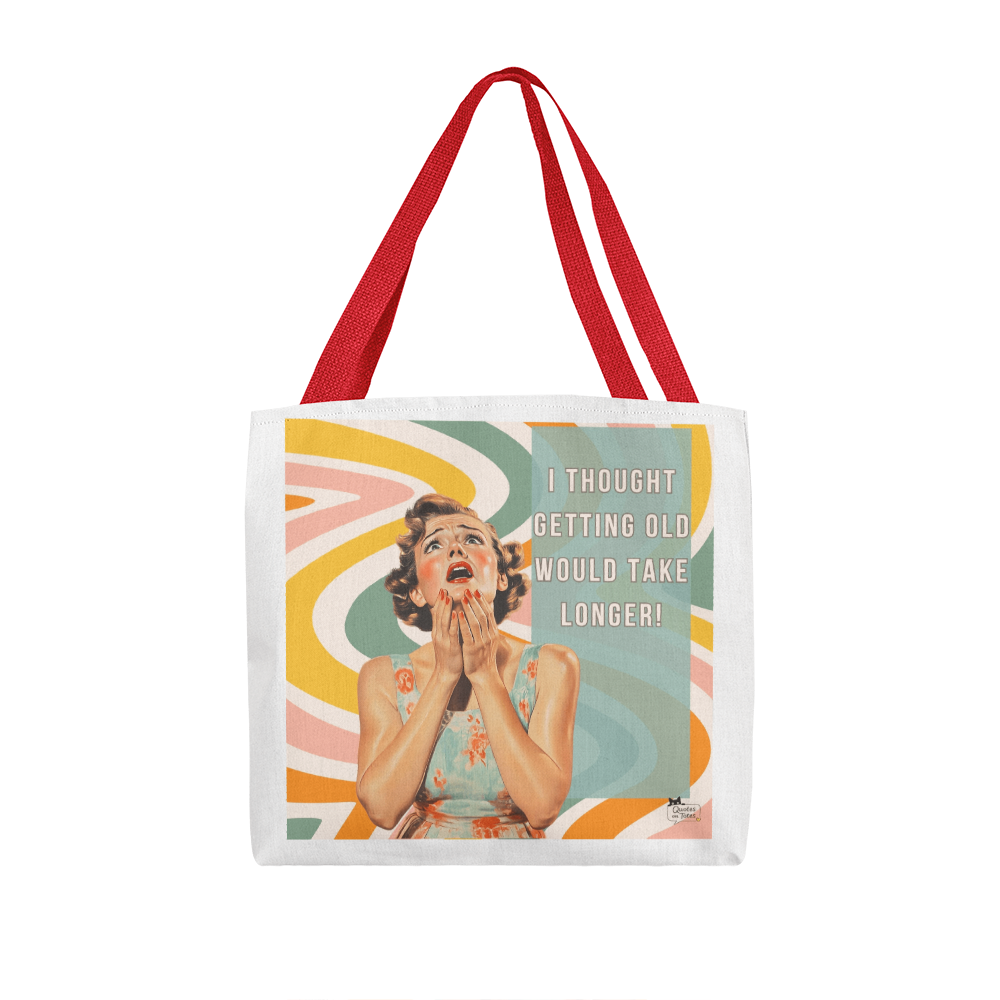 Getting Old Retro Tote Bag