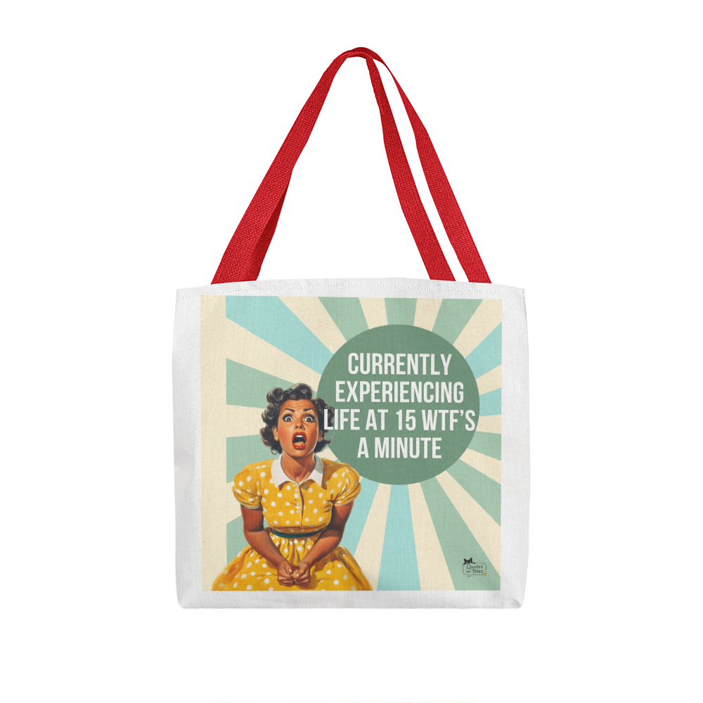 15 WTF's Retro Tote Bag