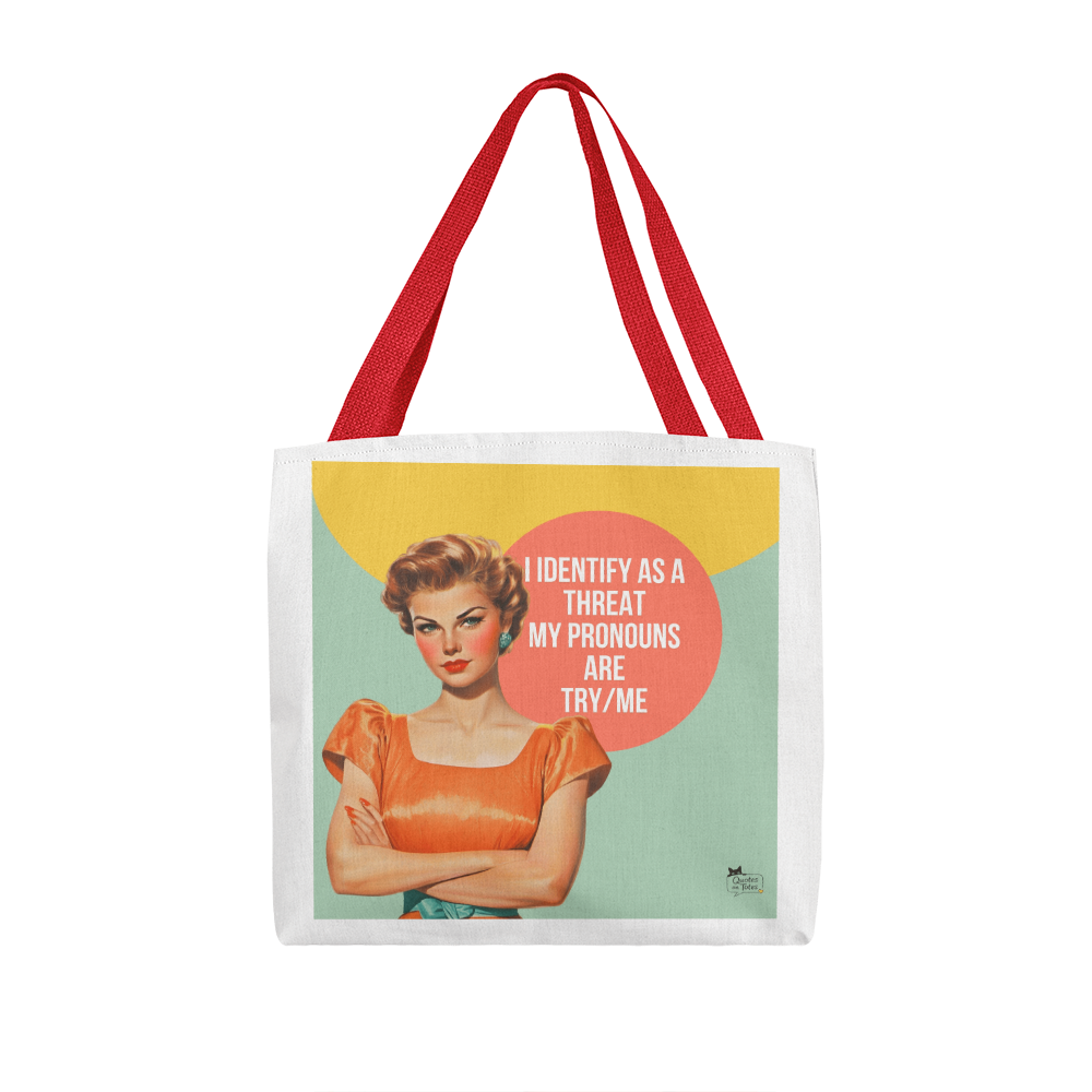 Try Me Retro Tote Bag