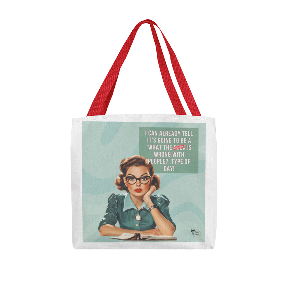 Wrong With People Retro Tote Bag