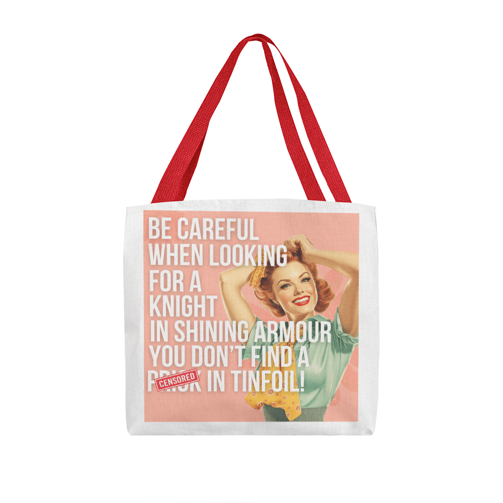 Shining Armor Retro Tote Bag