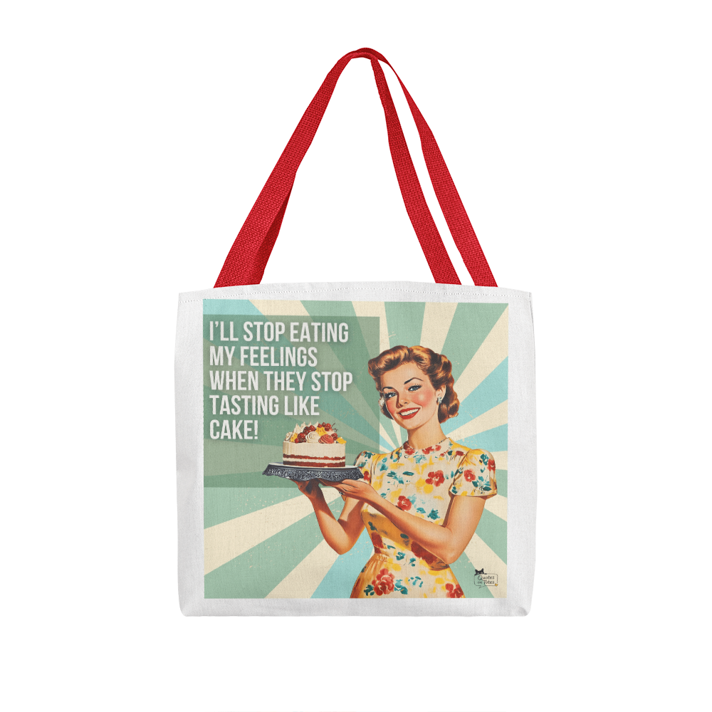 Feelings Taste Like Retro Tote Bag