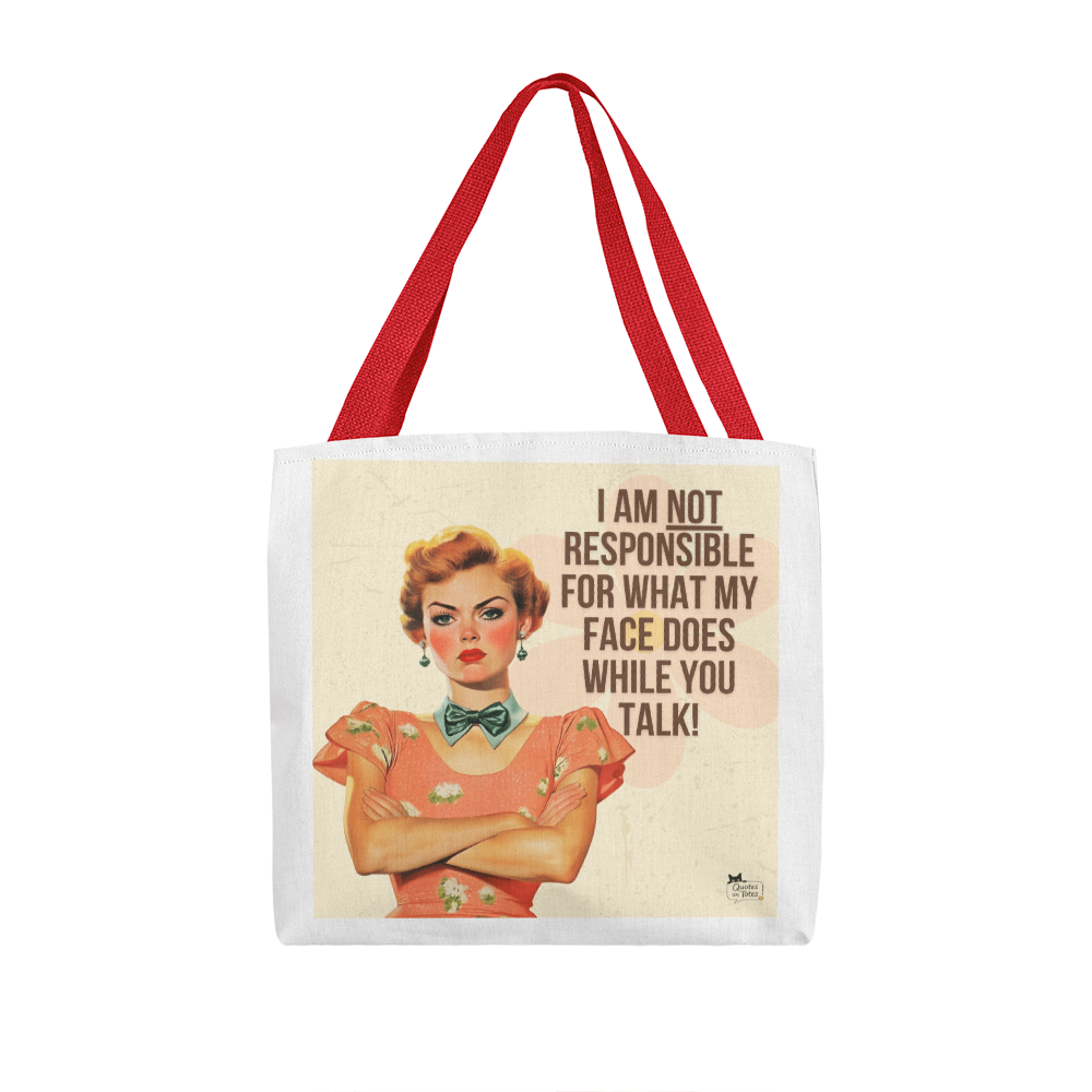 Not Responsible Retro Tote Bag