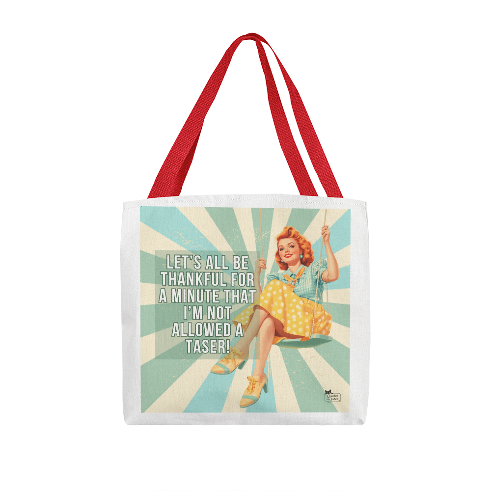 Taser Retro Tote Bag
