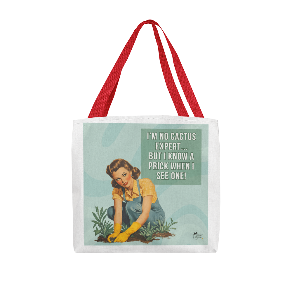 Cactus Retro Tote Bag