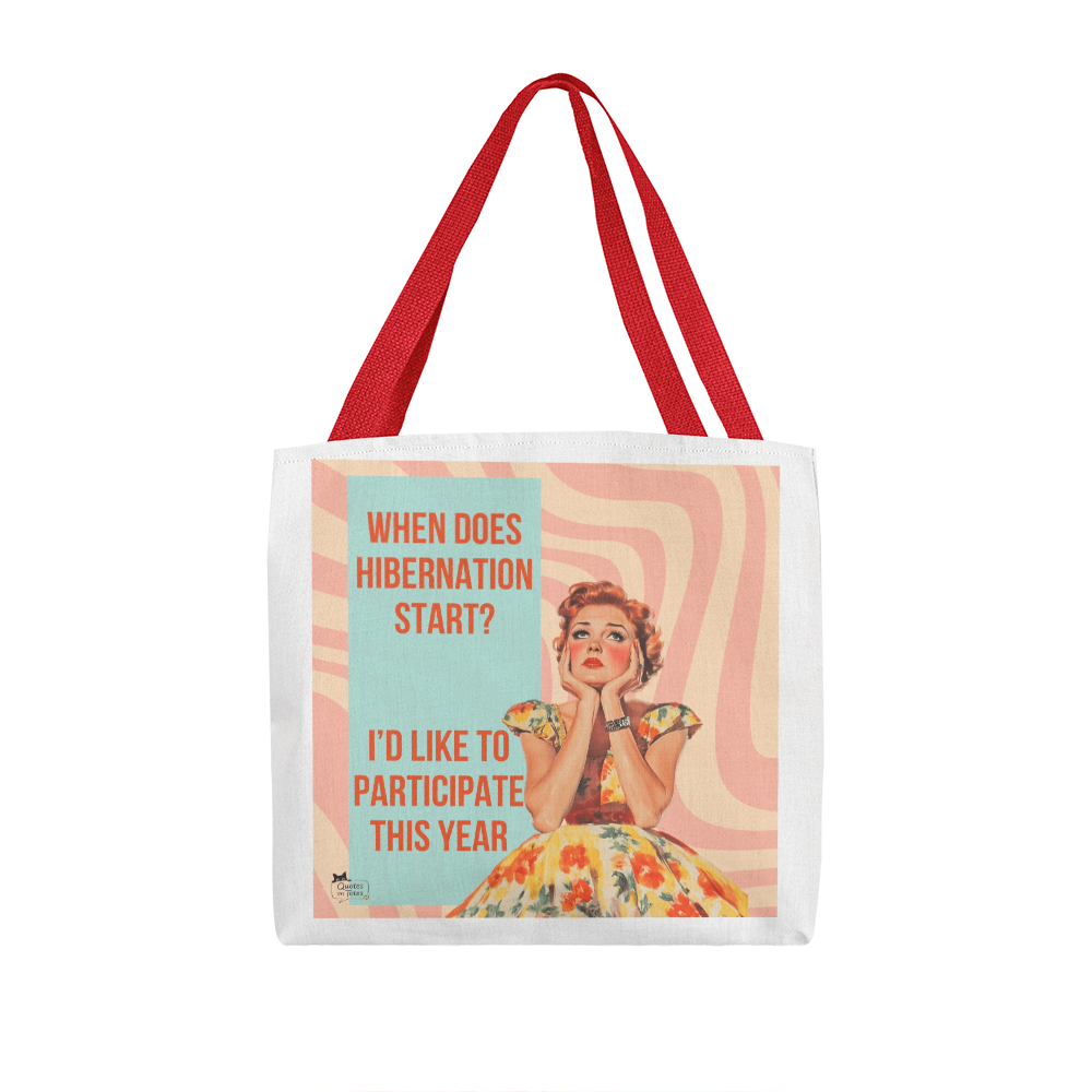Hibernation Retro Tote Bag