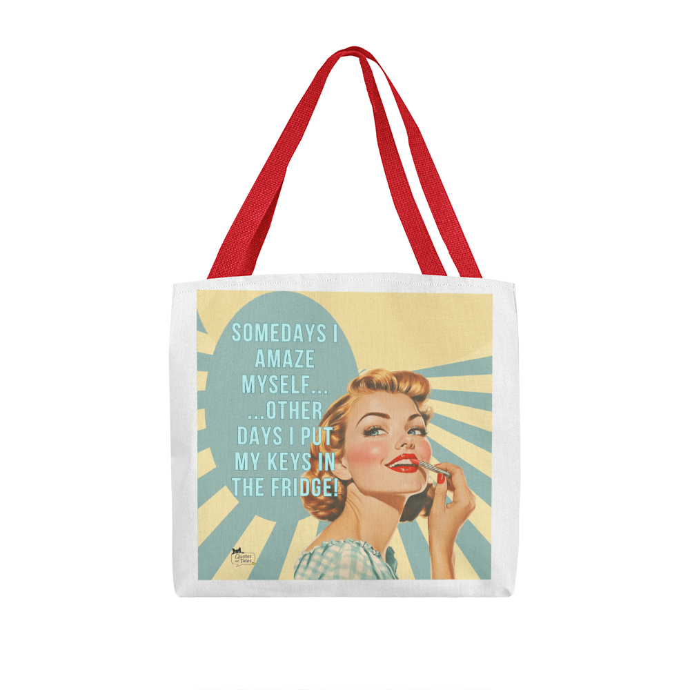 Amaze Myself Retro Tote Bag