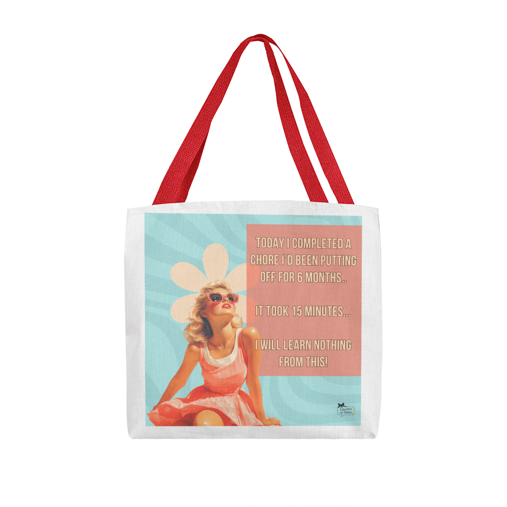 Learn Nothing Retro Tote Bag