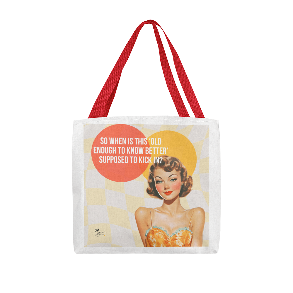 Kick In Retro Tote Bag