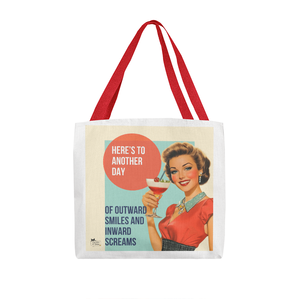 Outward Smiles Retro Tote Bag