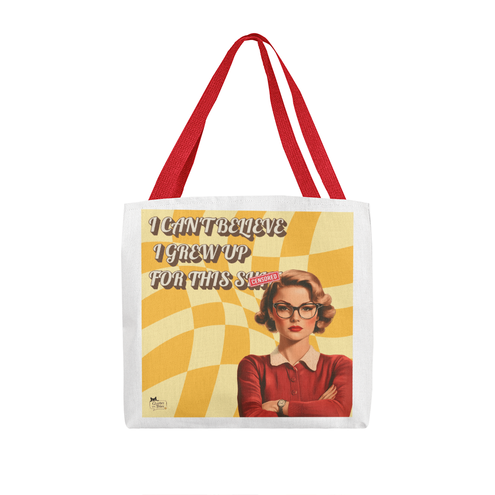 Grew Up For This Retro Tote Bag