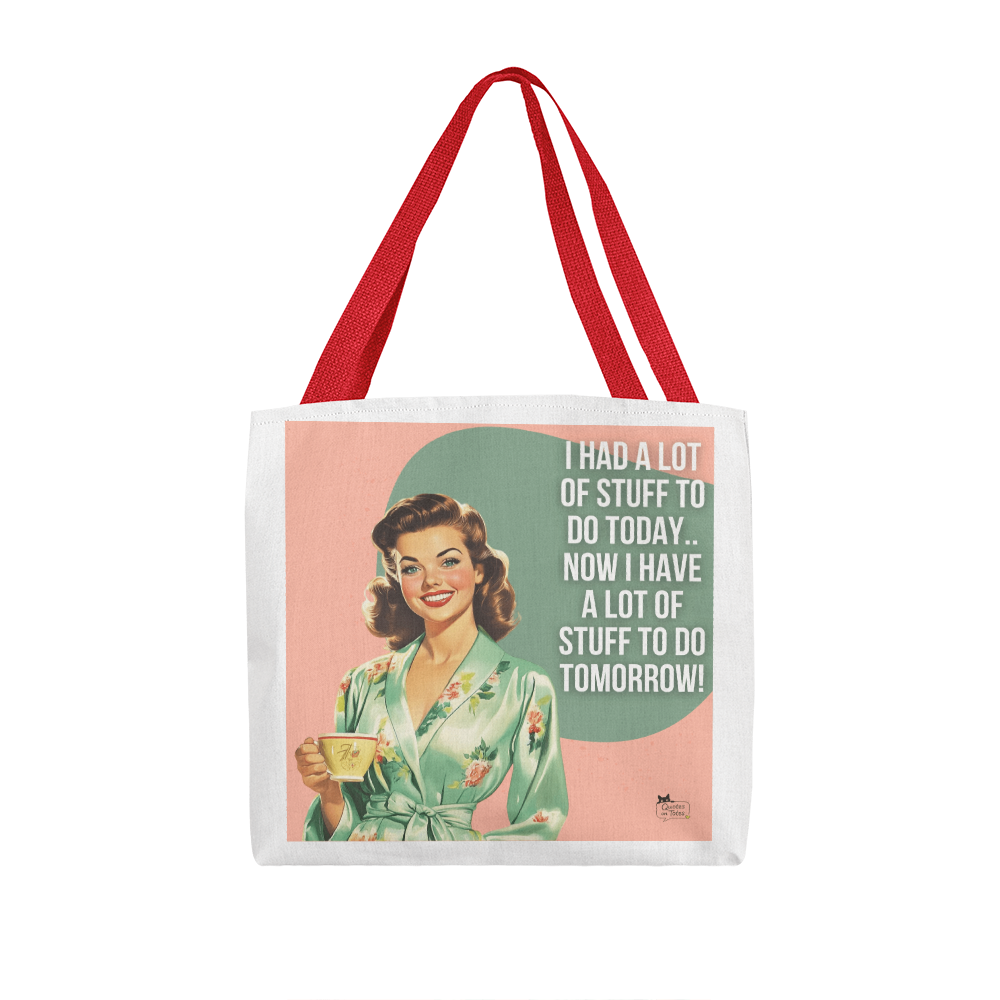 Stuff to Do Retro Tote Bag