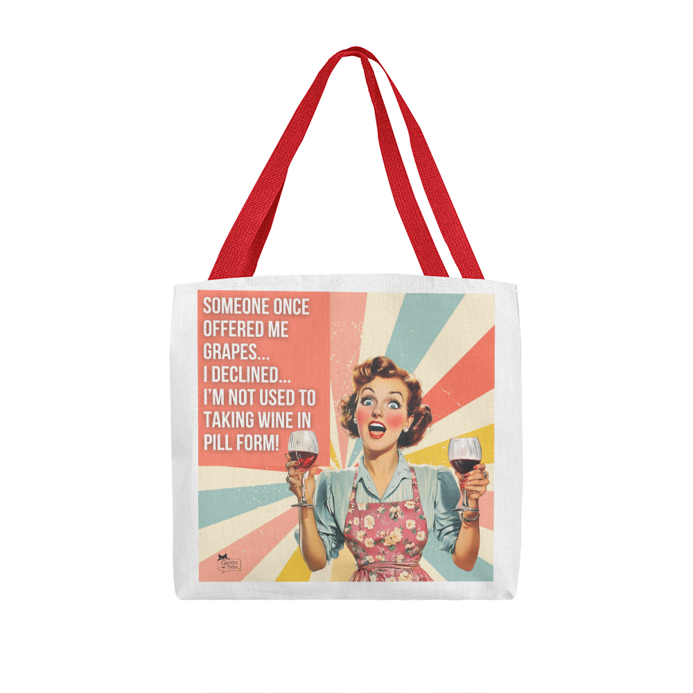Grapes Retro Tote Bag