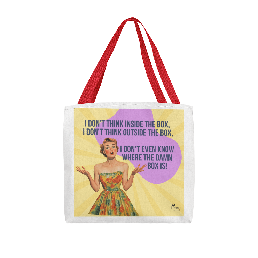 Where's The Box Retro Tote Bag