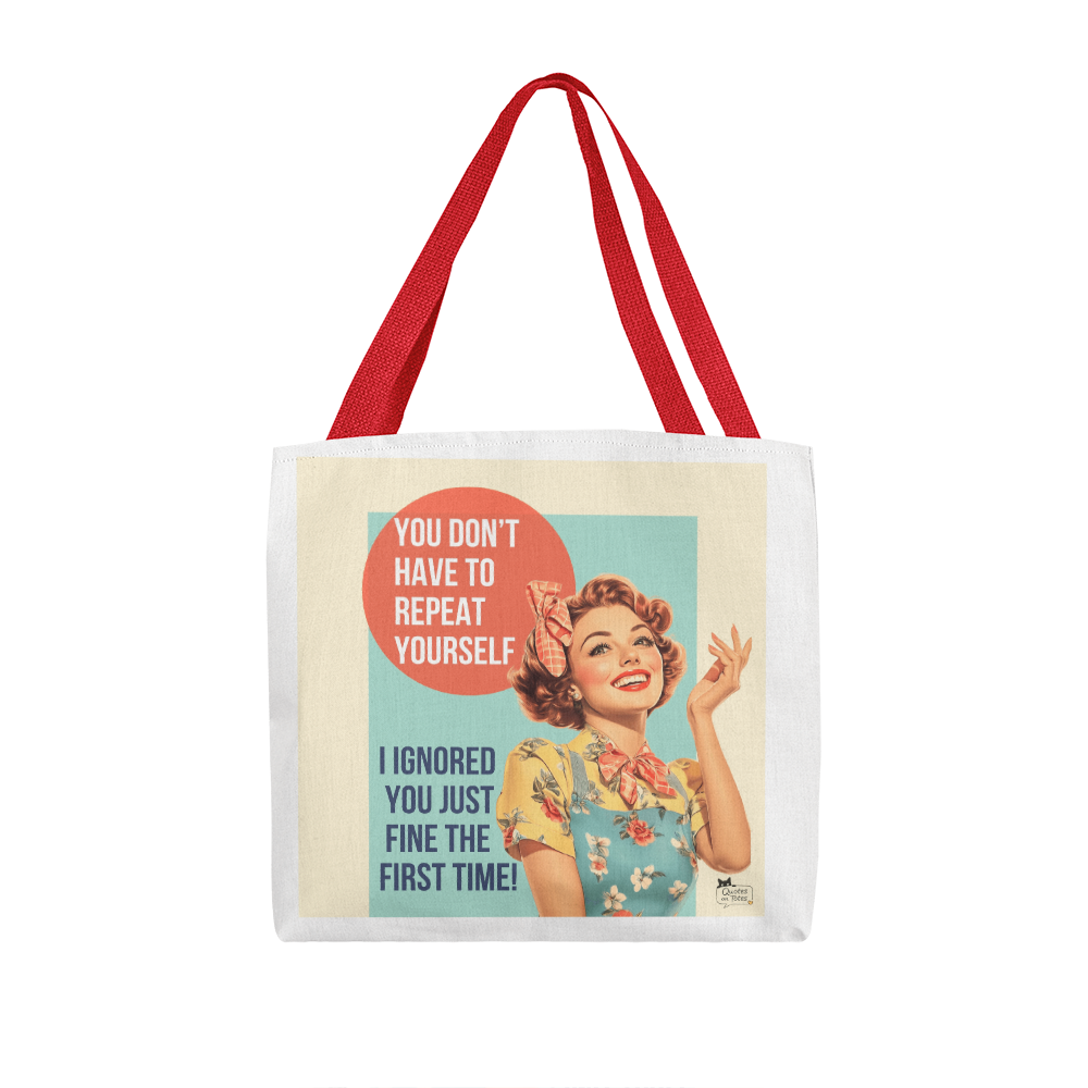 Ignored You Retro Tote Bag