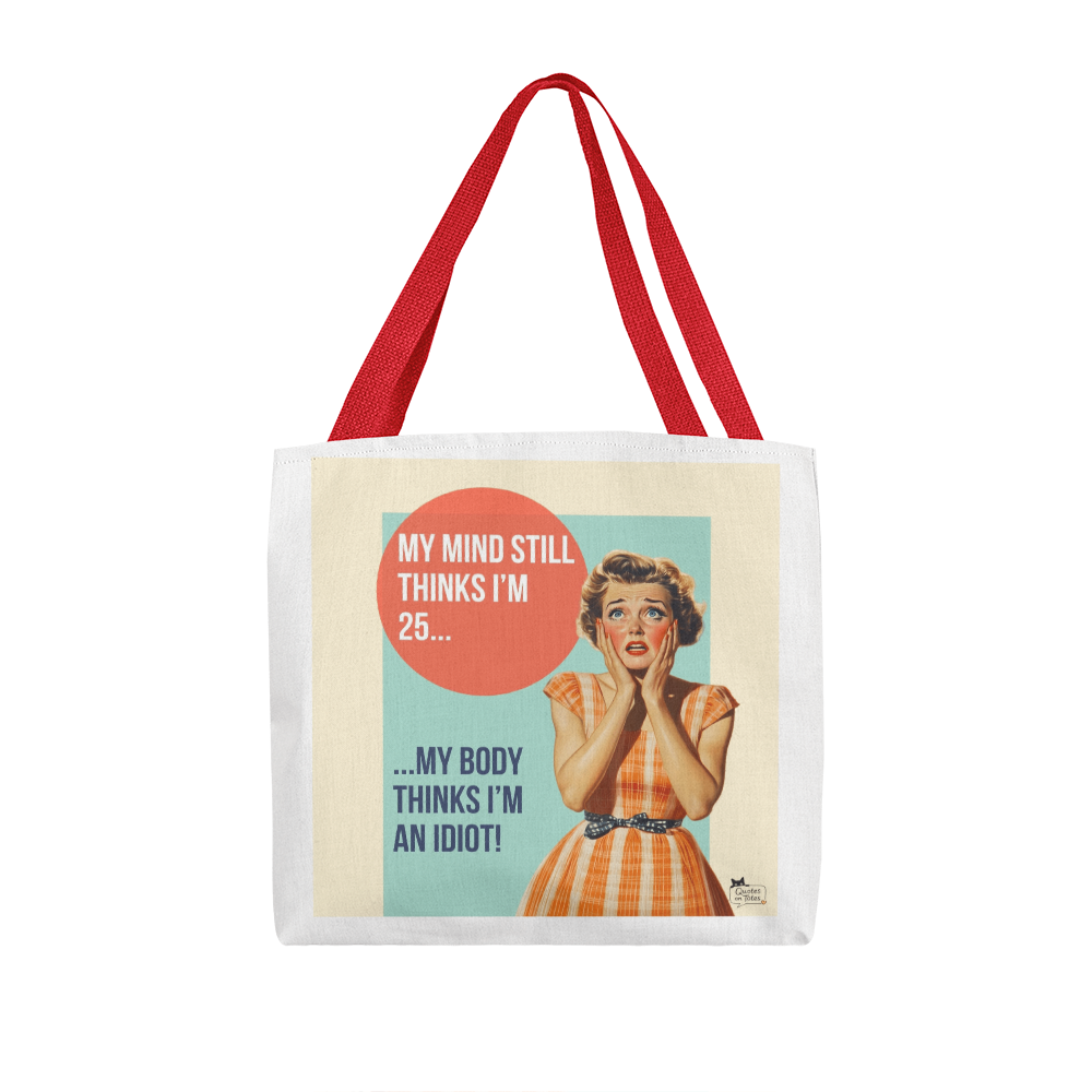 I'm an Idiot Retro Tote Bag
