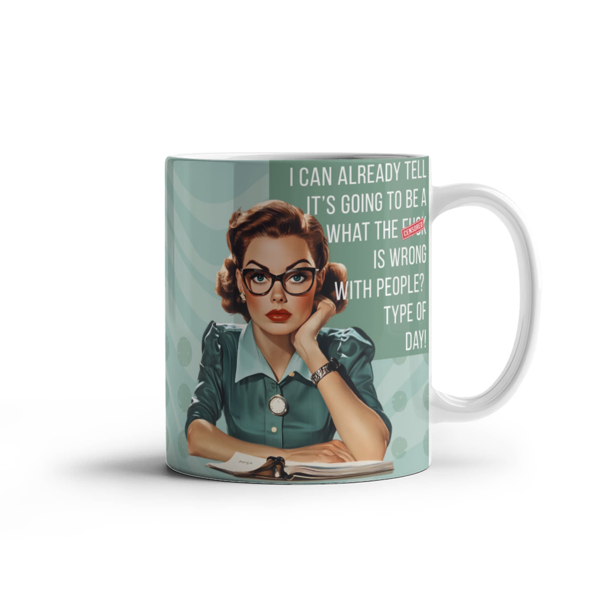 'What the F**k is wrong with people' Funny Retro Mug