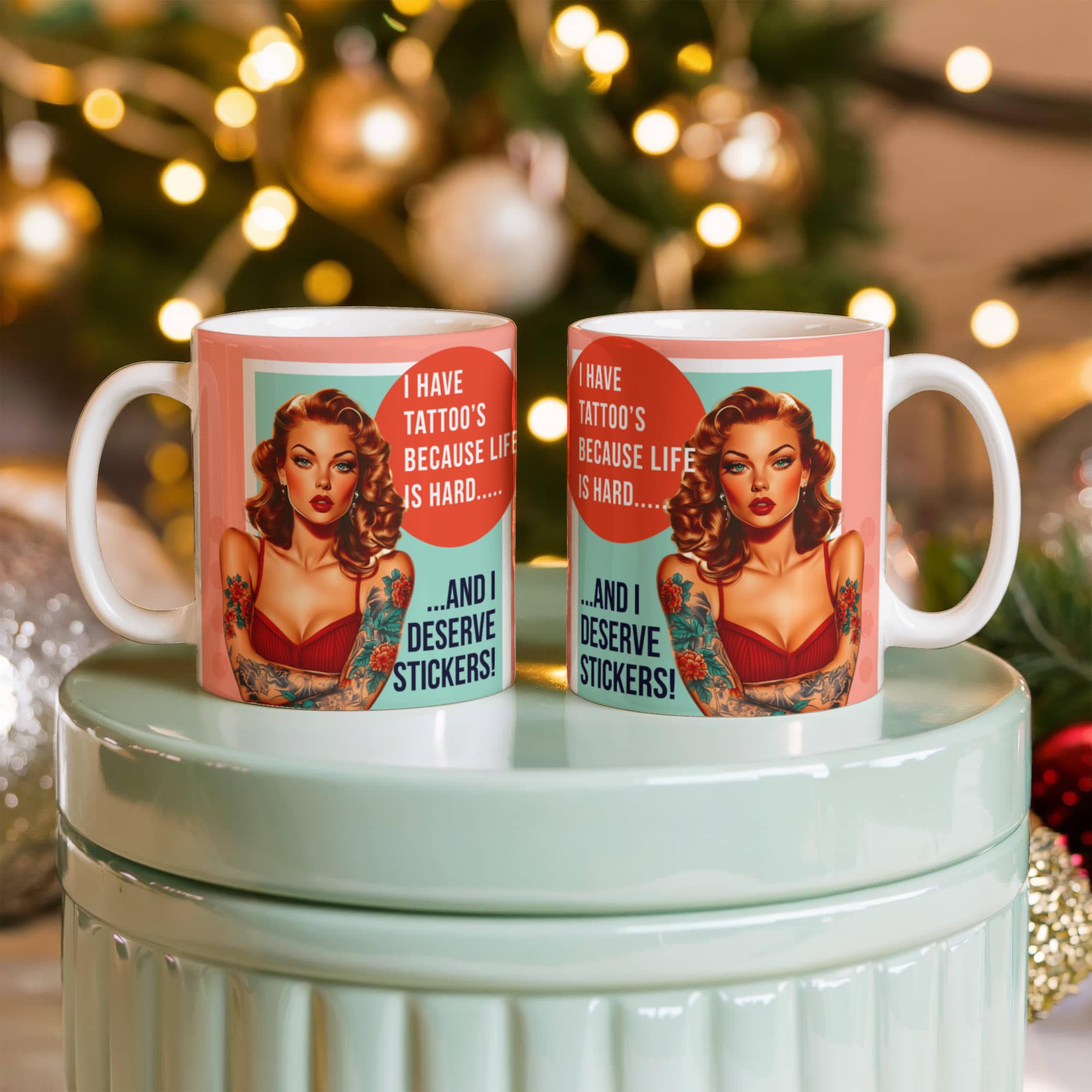 'Tattoo's' Funny Retro Mug